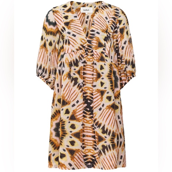 Ba&sh Cleo Graphic Print Dress NWOT - Picture 3 of 14